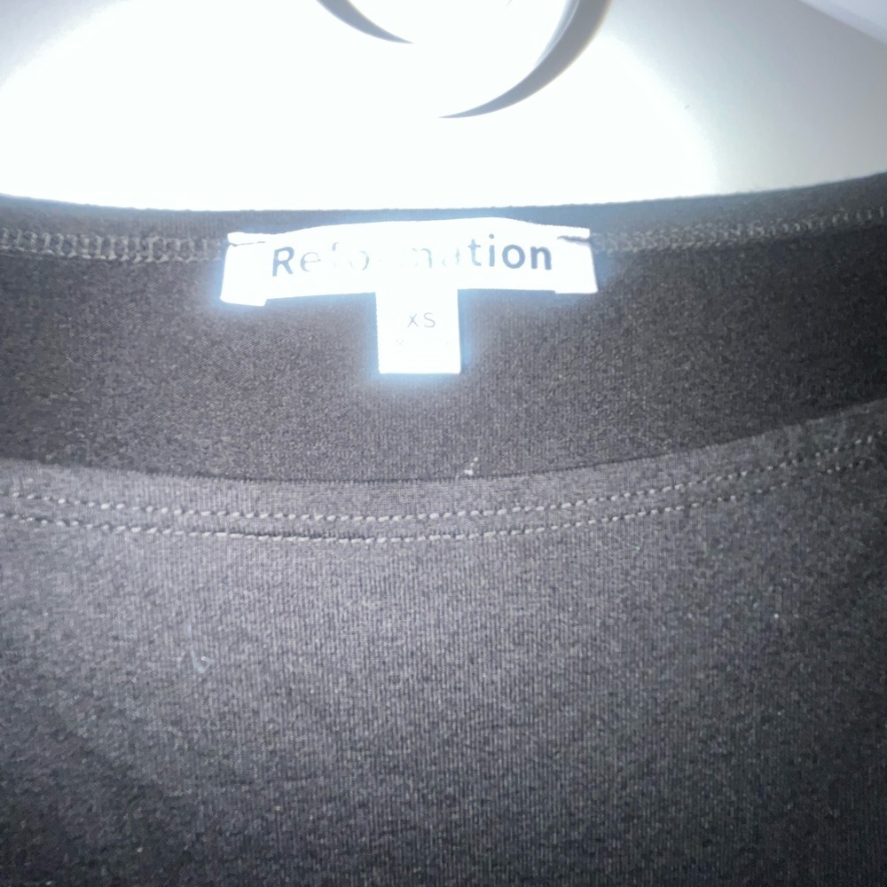 Reformation Classic Black midi  Dress - Picture 3 of 5